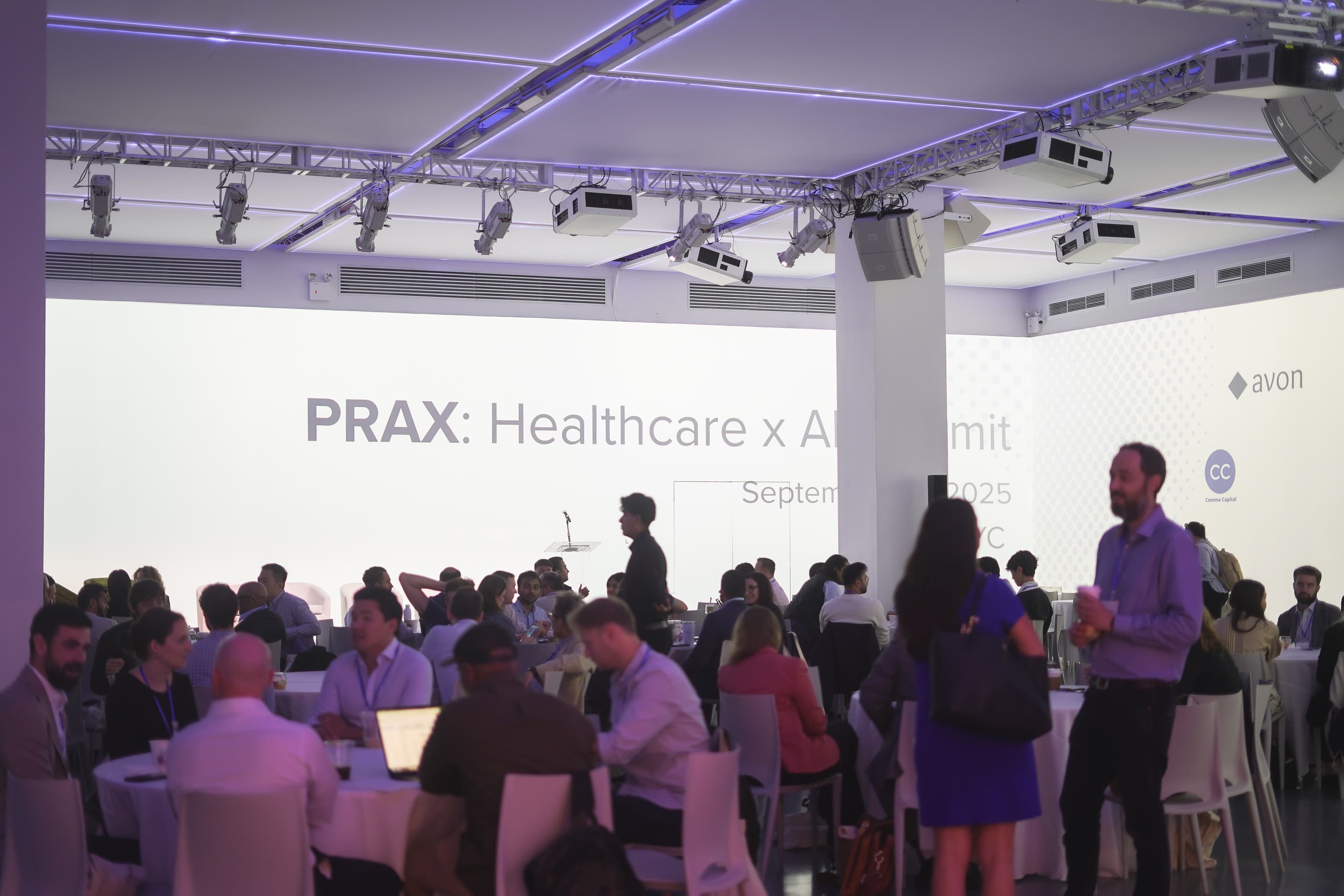 Main stage at Prax Healthcare AI Summit